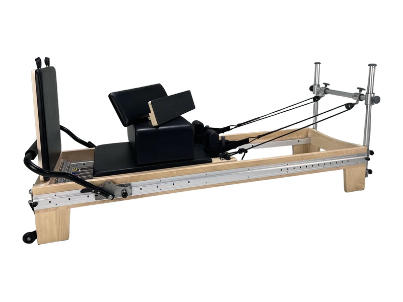Maple Full-Track Pilates Reformer with Aluminum Risers | ATUSCC004