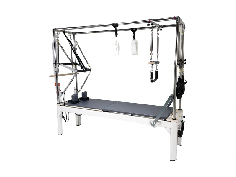 Fixed-Track White 3-in-1 Cadillac Pilates Reformer | ATUSCS008