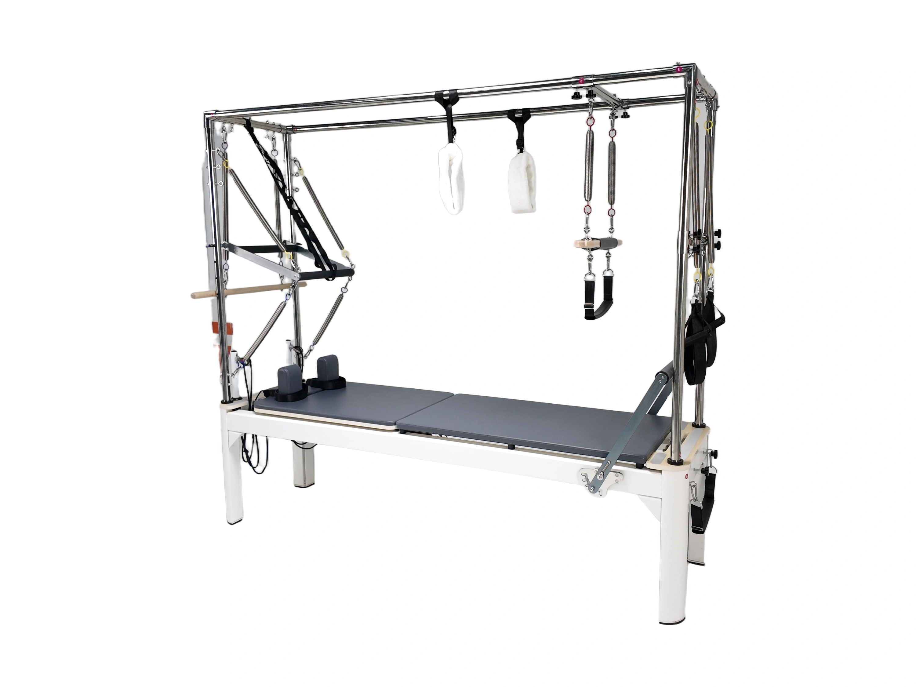 Fixed-Track White 3-in-1 Cadillac Pilates Reformer | ATUSCS008 · 1