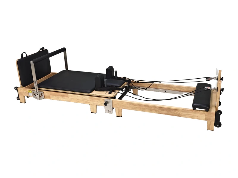 Oak Folding Pilates Reformer with External Hinges | ATUSHF003